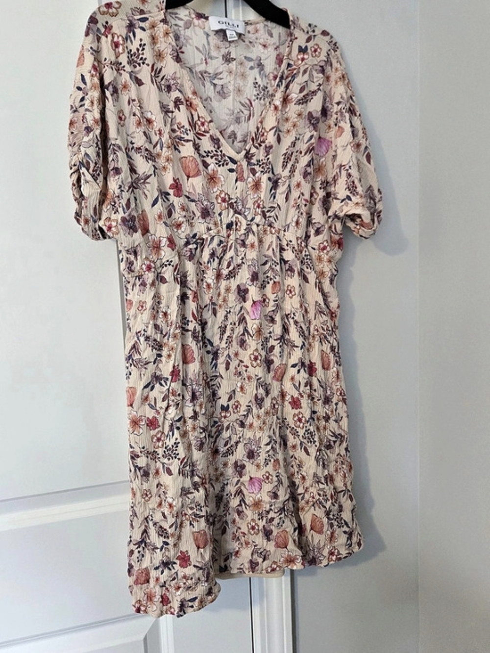 GILLI Floral Mini Dress Pink & Purple Size XLP